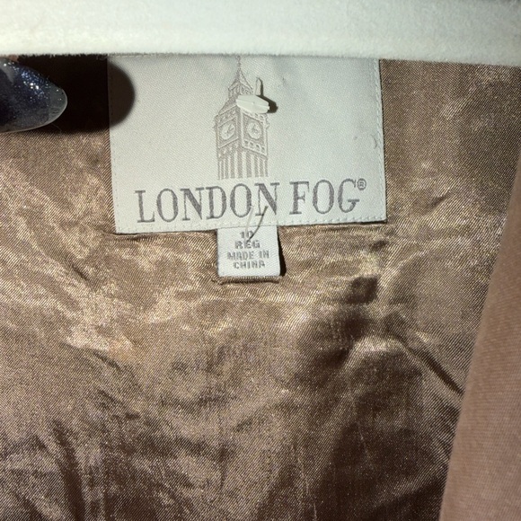 London Fog Classic Brown Trench Coat - Picture 2 of 3